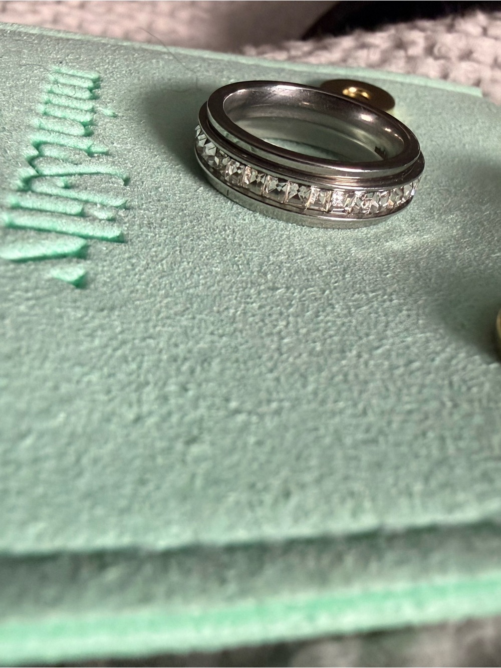 Mint & Lily Silver Spinner Ring - Picture 2 of 2
